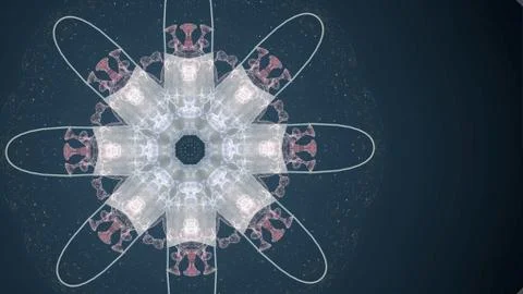 3d render pandemic virus pattern from medical masks floating over dark blue Stock Illustration