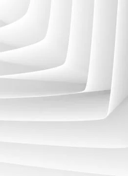 3D render paper folding Stock Illustration