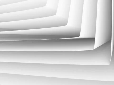 3D render paper folding Stock Illustration