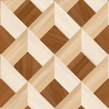 3d render pattern wooden floor and wall decor tile. Stock Photos