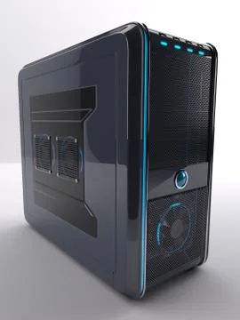 3D Render of PC Computer Tower Illustrazione stock