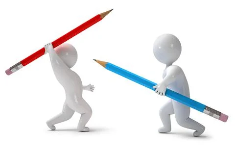 3d render pencil chivalry イラスト素材