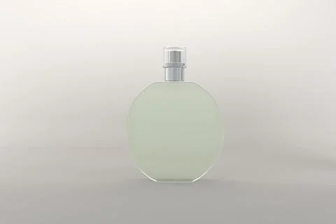 3d render of a perfume bottle isolated on white background Stock-Illustration