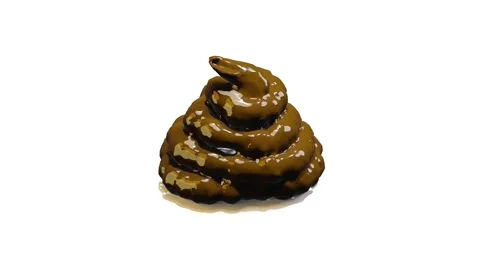 3d render of a pile of shit or poo for human solid waste or bullshit concept Stock Footage 271728042