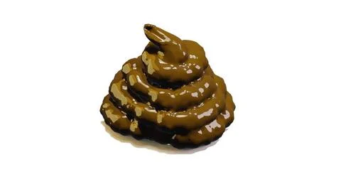 3d render of a pile of shit or poo for human solid waste or bullshit conce... 스톡 사진