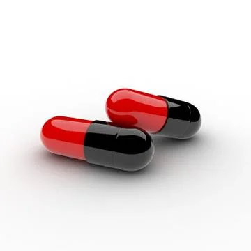 3d render of pills Stock Illustration