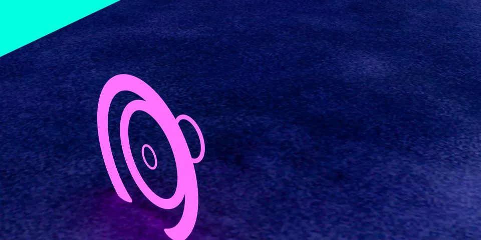 3D render of pink circles Stock Illustration