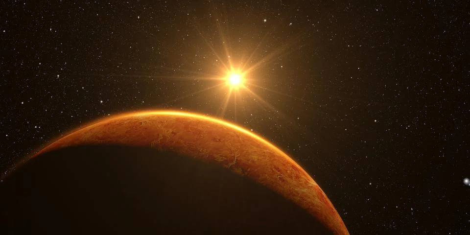 3D render the planet Venus Stock Illustration