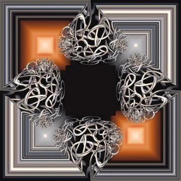 3D render plastic background frame Stock Illustration