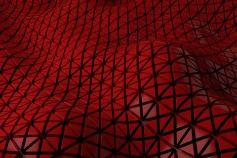 3d render plastic background with reflections. Displacement surface. Random p Stock Illustration