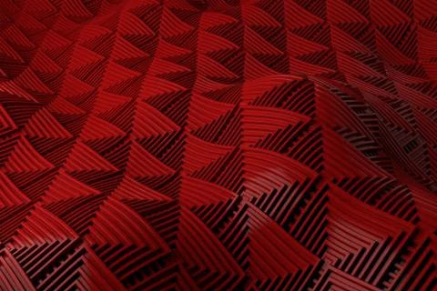 3d render plastic background with reflections. Displacement surface. Random p Stock Illustration