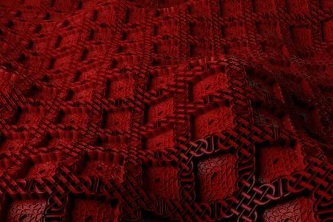 3d render plastic background with reflections. Displacement surface. Random p Stock Illustration