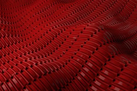 3d render plastic background with reflections. Displacement surface. Random p Stock Illustration