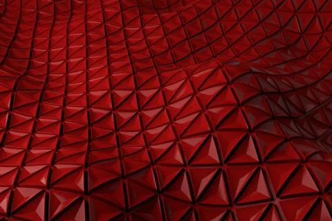 3d render plastic background with reflections. Displacement surface. Random p Stock Illustration