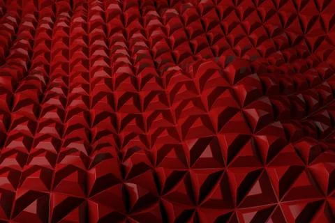 3d render plastic background with reflections. Displacement surface. Random p Stock Illustration