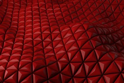 3d render plastic background with reflections. Displacement surface. Random p Stock Illustration