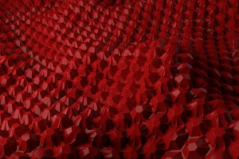 3d render plastic background with reflections. Displacement surface. Random p Stock Illustration