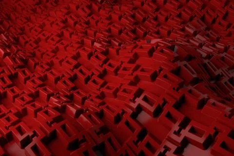 3d render plastic background with reflections. Displacement surface. Random p Illustrazione stock