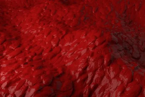 3d render plastic background with reflections. Displacement surface. Random p Stock Illustration