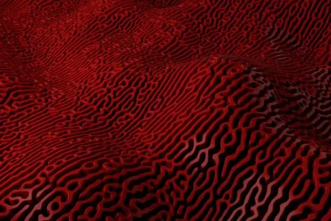 3d render plastic background with reflections. Displacement surface. Random p Illustrazione stock