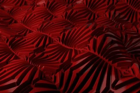 3d render plastic background with reflections. Displacement surface. Random p Stock Illustration