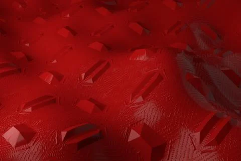 3d render plastic background with reflections. Displacement surface. Random p Stock Illustration