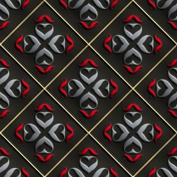 3D render  plastic background tile Stock Illustration