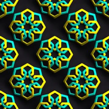 3D render  plastic background tile Stock Illustration