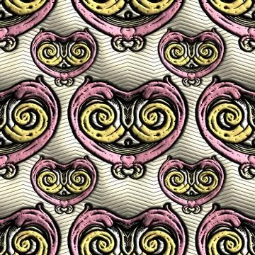 3D render plastic background tile Stock Illustration