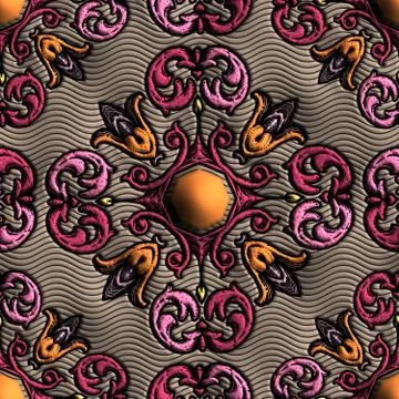 3D render plastic background tile Stock Illustration