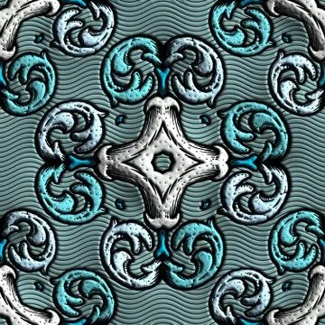 3D render plastic background tile Stock Illustration