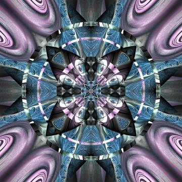 3D render plastic fractal background tile Stock Illustration