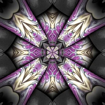 3D render plastic fractal background tile Illustrazione stock