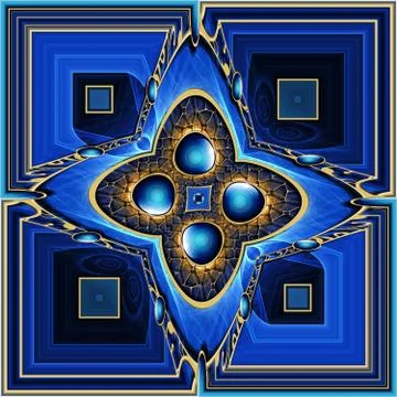 3D render plastic ornament background tile Stock Illustration