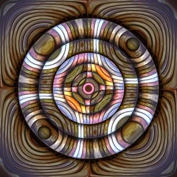 3D render plastic puffs background tile Stock Illustration