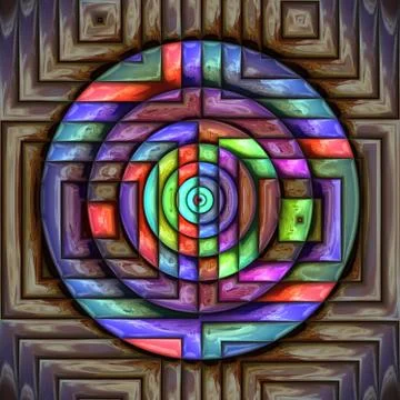 3D render plastic puffs background tile Stock Illustration