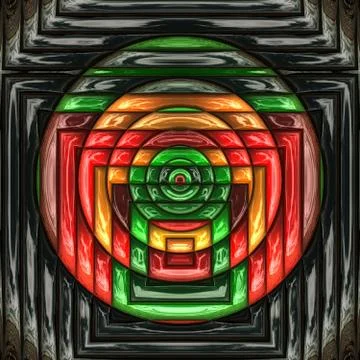 3D render plastic puffs background tile Stock Illustration