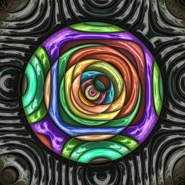 3D render plastic puffs background tile Stock Illustration