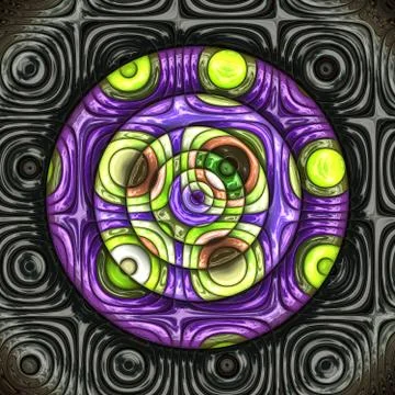 3D render plastic puffs background tile Stock Illustration