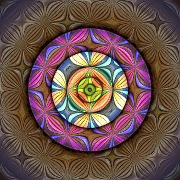 3D render plastic puffs background tile Stock Illustration