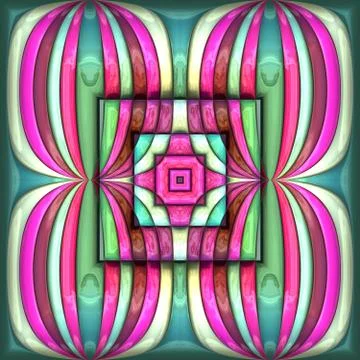 3D render plastic puffs background tile Stock Illustration