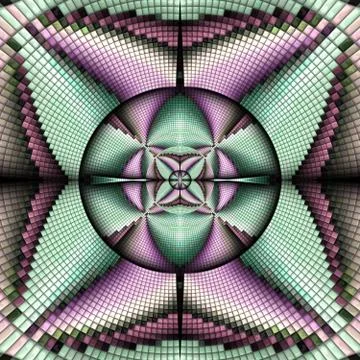 3D render of plastic puffs background tile Stock Illustration