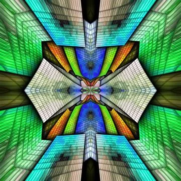 3D render of plastic puffs background tile Stock Illustration