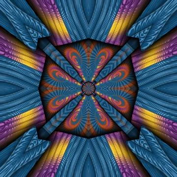 3D render of plastic puffs background tile Illustrazione stock