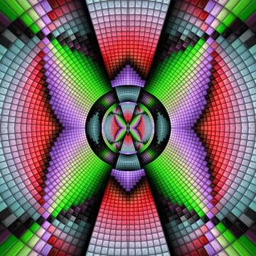 3D render of plastic puffs background tile Illustrazione stock