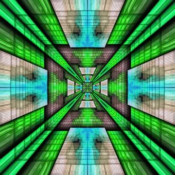 3D render of plastic puffs background tile Illustrazione stock