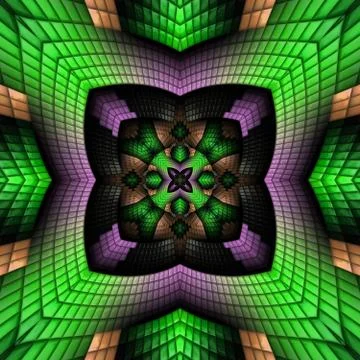 3D render of plastic puffs background tile Stock Illustration