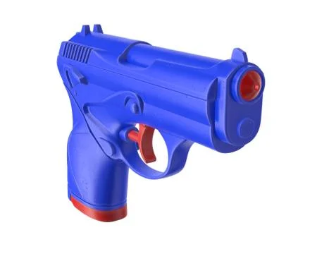 3D render of plastic water pistol isolated on white Stock Illustration