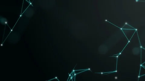 3D render plexus background. Technology and connection theme. Bright dots are Stock Footage 105669971