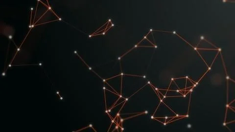 3d render plexus like background. Technology and connection theme. Bright dots Stock Illustration